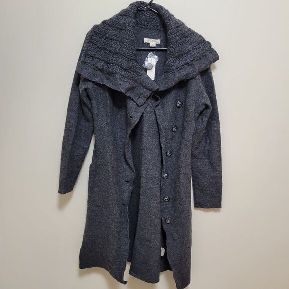 Anthropologie GRO A LIVE Wool Jacket Cardigan Sweater M - Picture 4 of 13